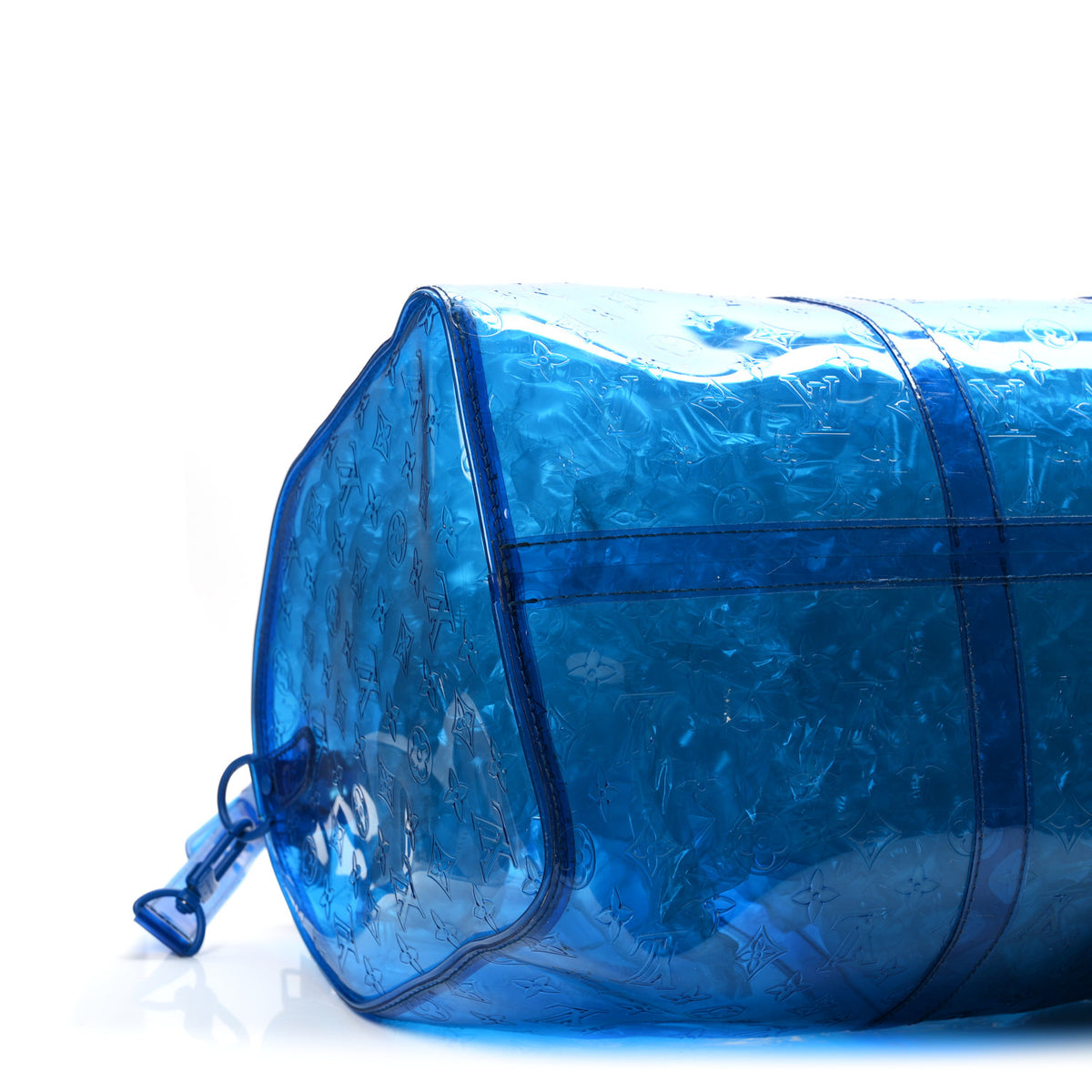 Louis Vuitton PVC Monogram Keepall Bandouliere 50 Blue 8 of 10