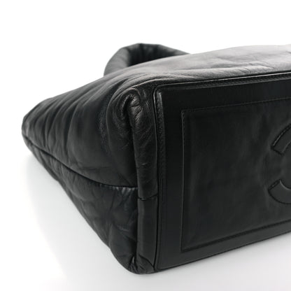 Chanel Lambskin Quilted Small Coco Cocoon Reversible Tote Black 8 of 9