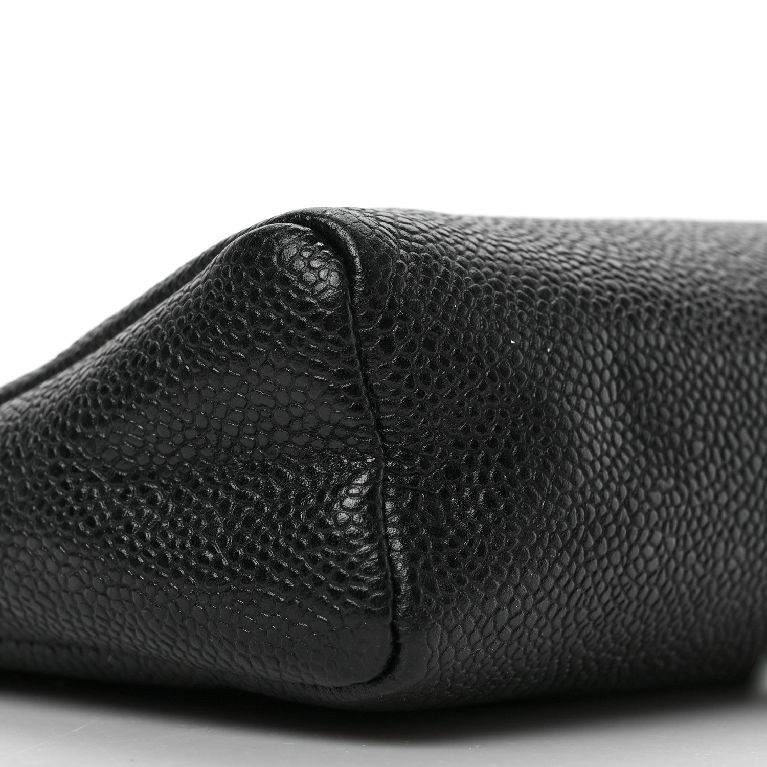 Chanel Caviar Timeless CC Cosmetic Pouch Bag Black 6 of 6