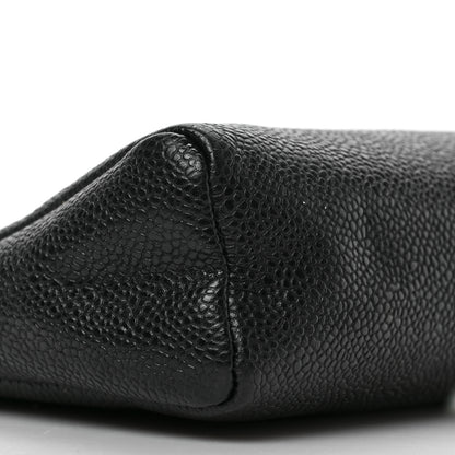 Chanel Caviar Timeless CC Cosmetic Pouch Bag Black 6 of 6