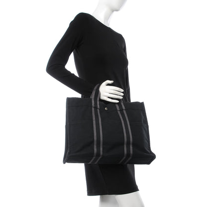 Hermes Canvas Fourre Tout MM Black 2 of 11