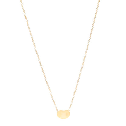 Tiffany 18K Yellow Gold 9mm Elsa Peretti Bean Pendant Necklace 1 of 7
