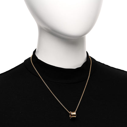 Bulgari 18K Rose Gold B.Zero1 Pendant Necklace 2 of 6