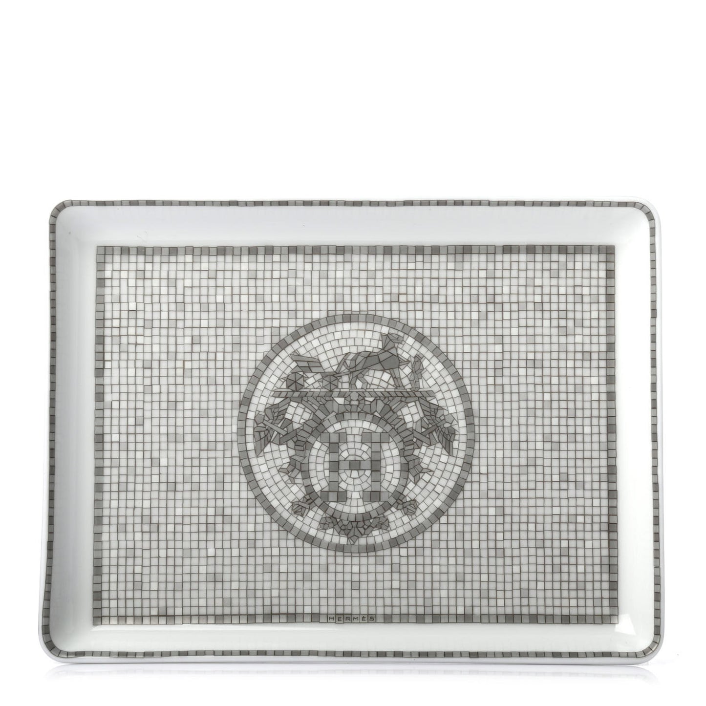 Porcelain Mosaique Au 24 Sushi Plate Platine