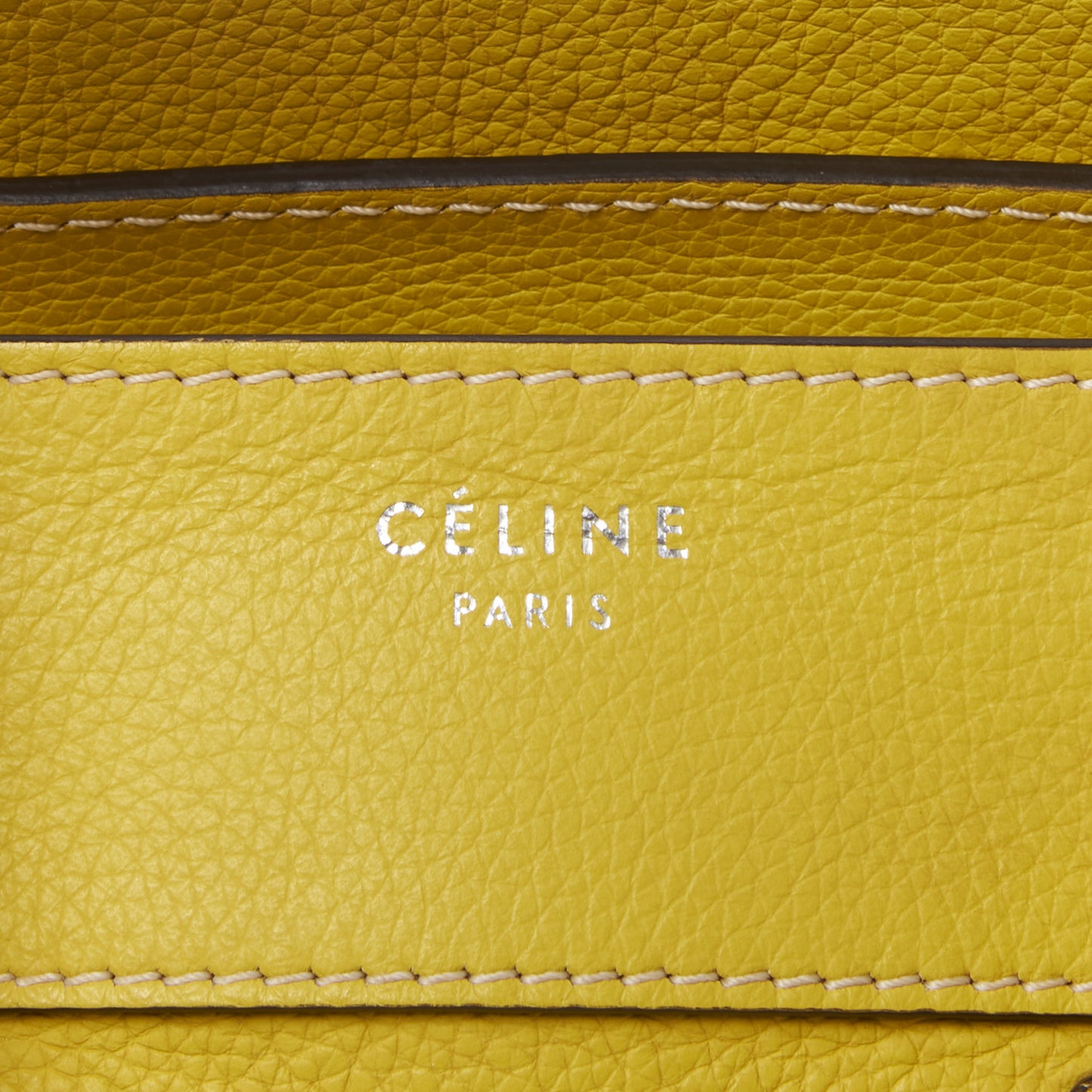 Drummed Calfskin Mini Luggage Citron