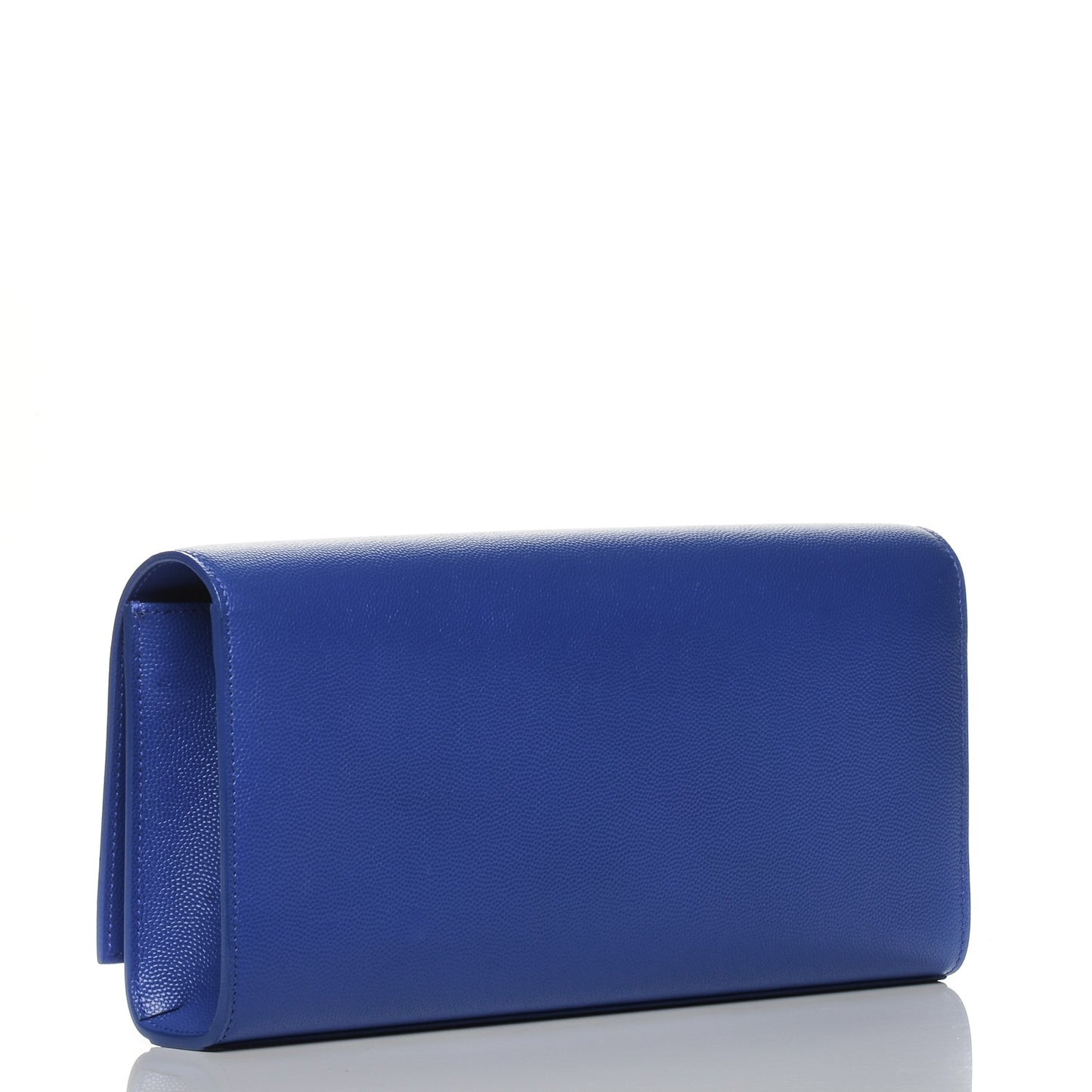 Grain De Poudre Classic Monogram Clutch Royal Blue