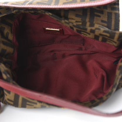 Fendi Zucca Cuoio Lucido Small Chef Shoulder Bag Tobacco Rosso Scuro 5 of 12