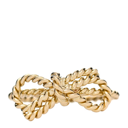 Tiffany 18K Yellow Gold Twist Bow Ring 50 5.25 1 of 4