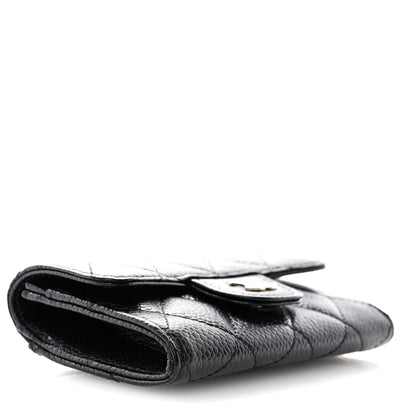 Chanel Caviar Quilted Flap Card Holder Wallet Black 4 of 8