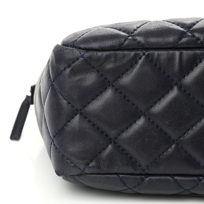 Chanel Lambskin Quilted Medium Camera Case Dark Navy Blue 6 of 8
