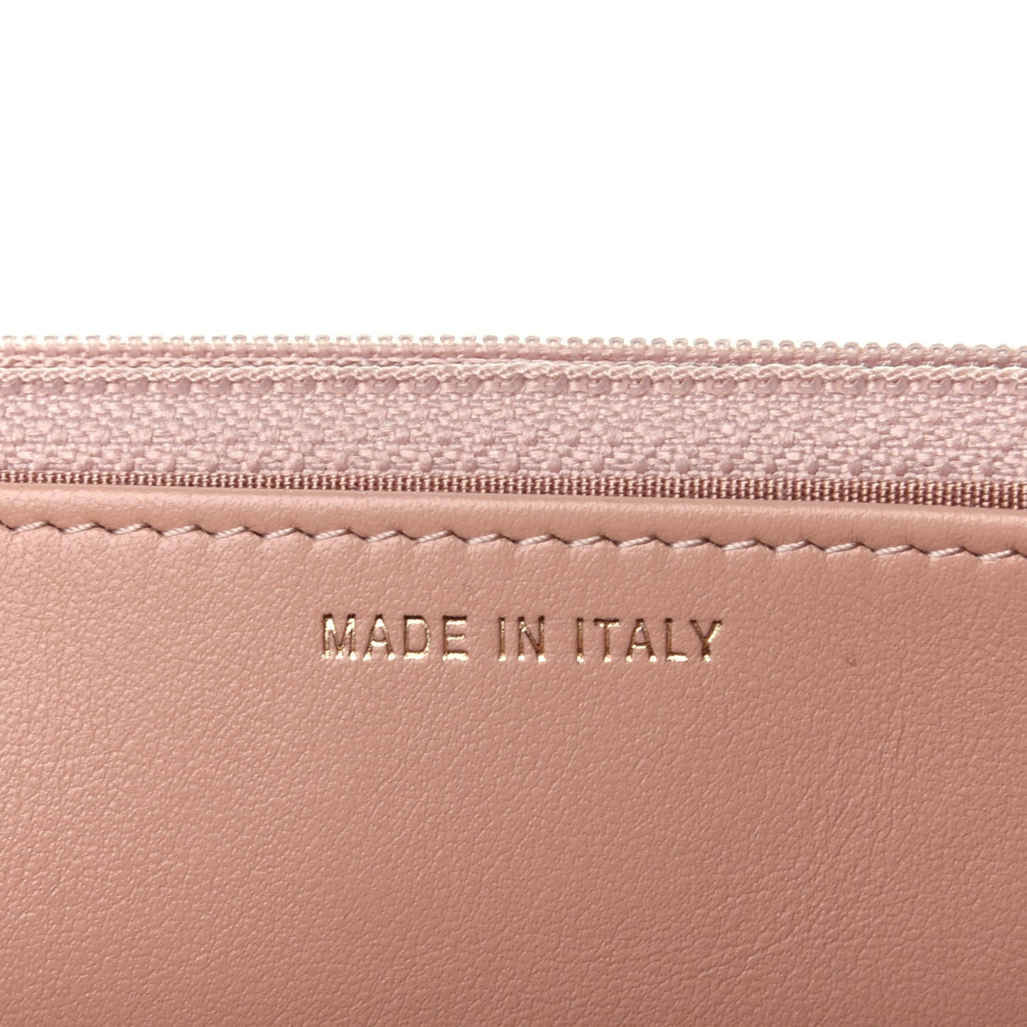 Calfskin Quilted Perfect Fit Wallet On Chain WOC Beige