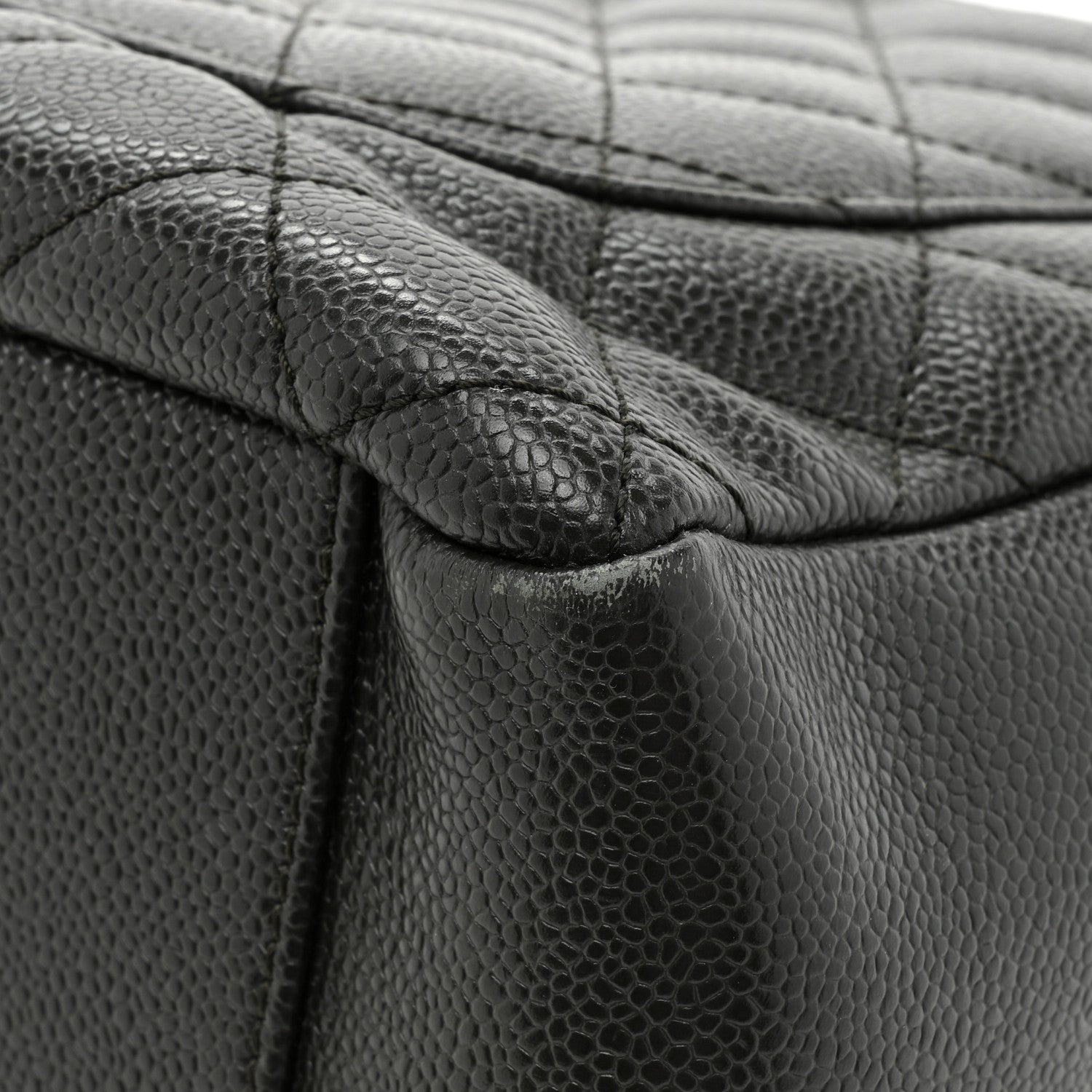 Chanel Caviar Quilted Grand Shopping Tote GST Dark Grey 18 of 22