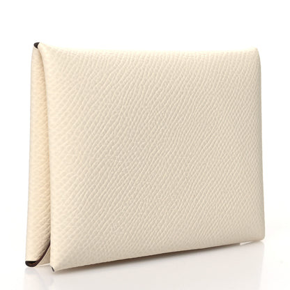 Hermes Epsom Verso Calvi Card Case Nata Sesame 3 of 12
