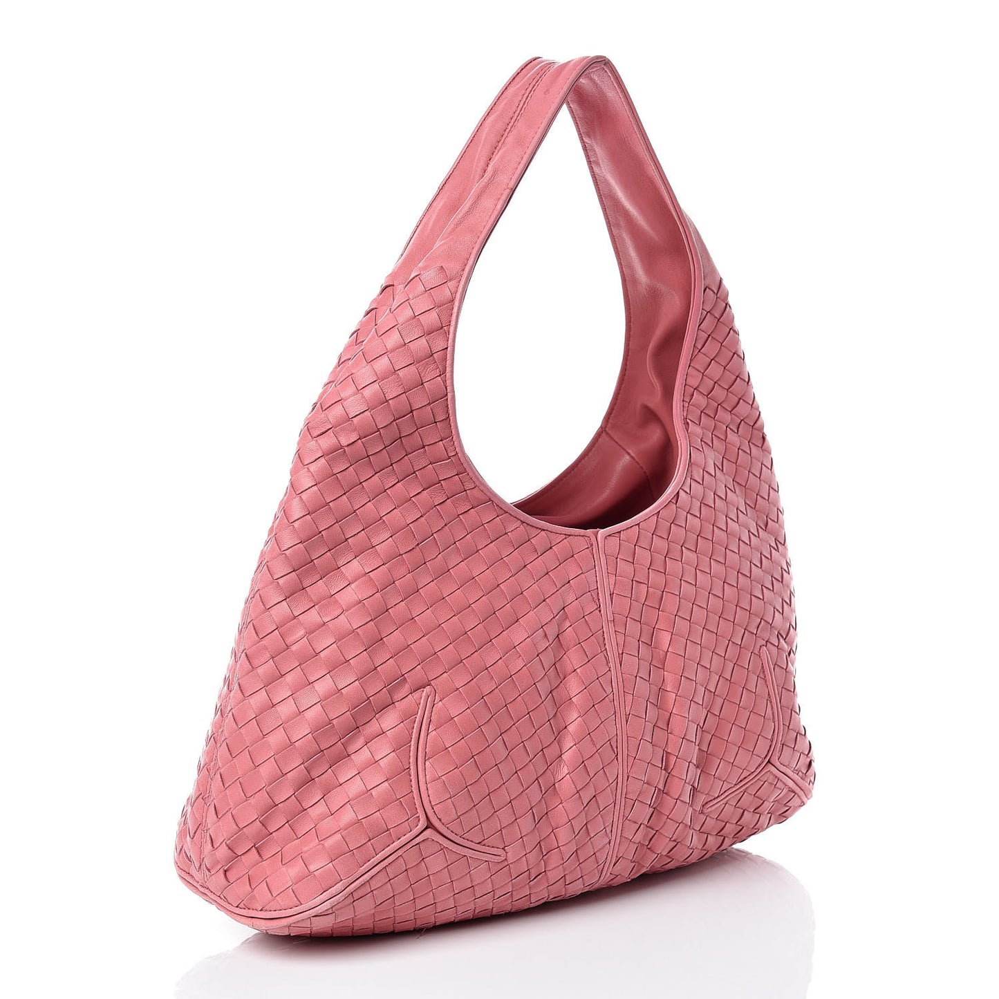 Nappa Intrecciato Ball Hobo Quarzo