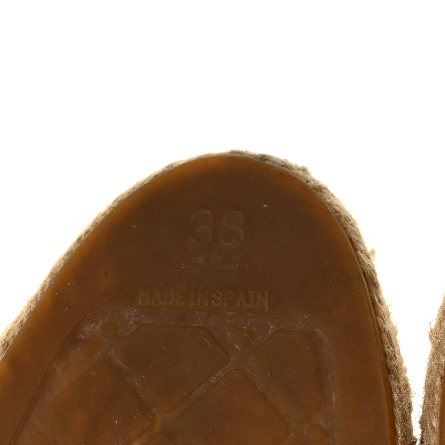 Mesh Grosgrain CC Espadrilles 38 Gold