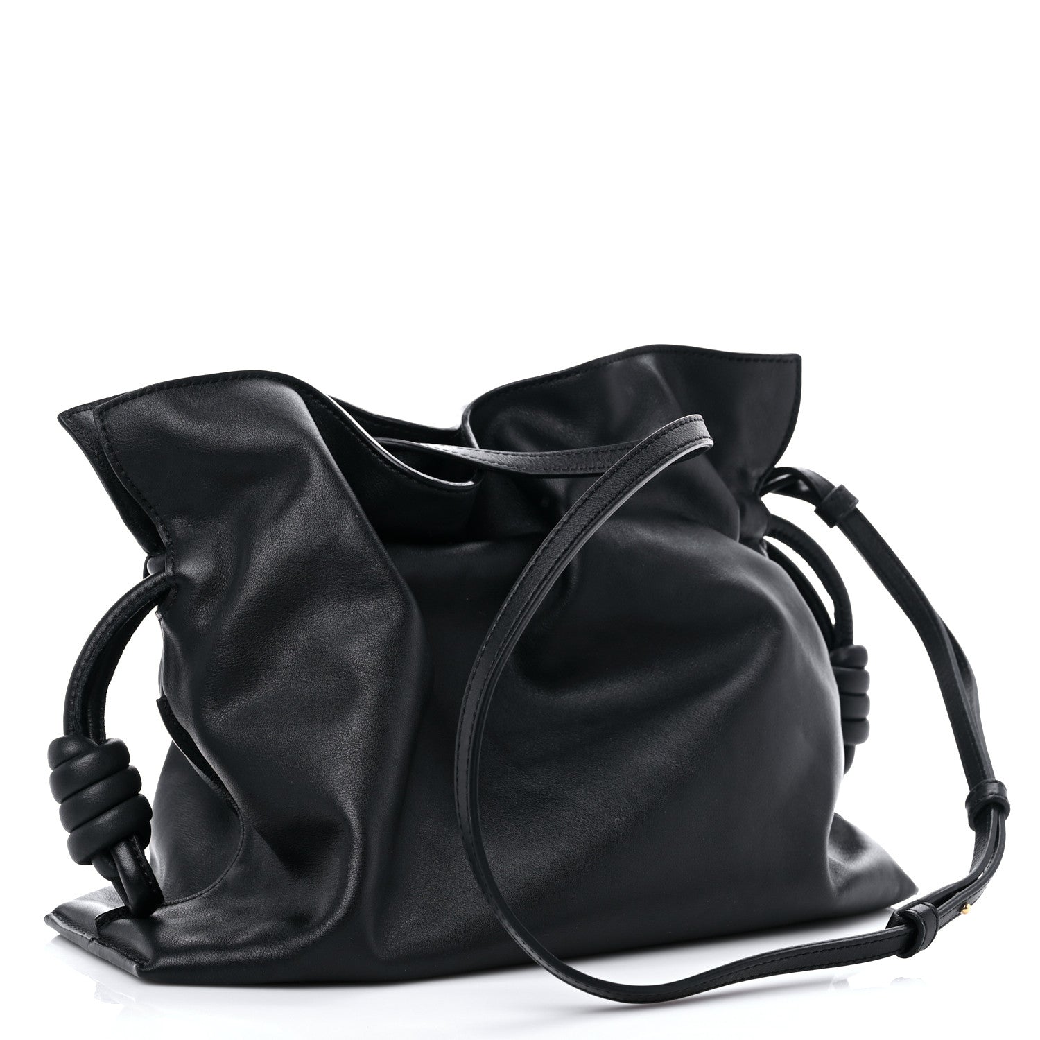 Loewe Nappa Flamenco Knot Clutch Black 2 of 8
