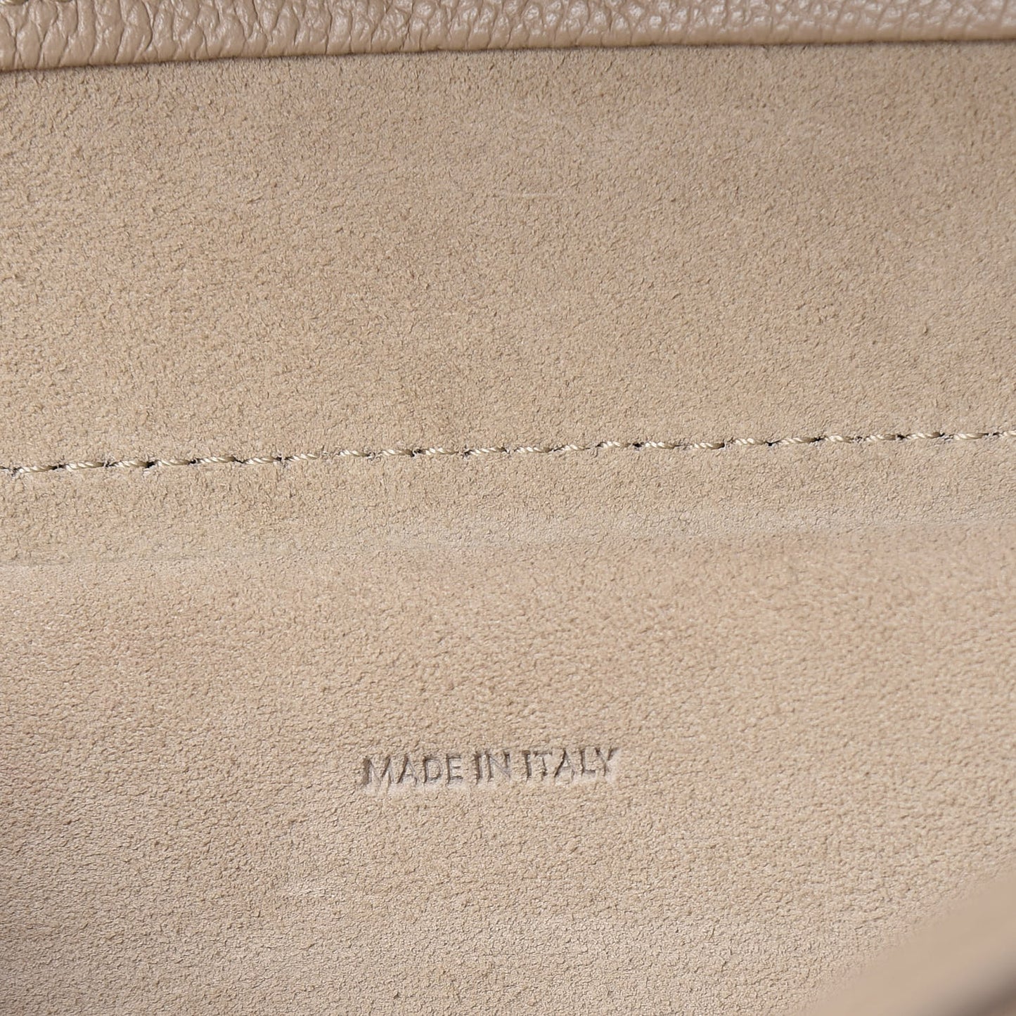 Grained Calfskin Micro Belt Bag Light Taupe