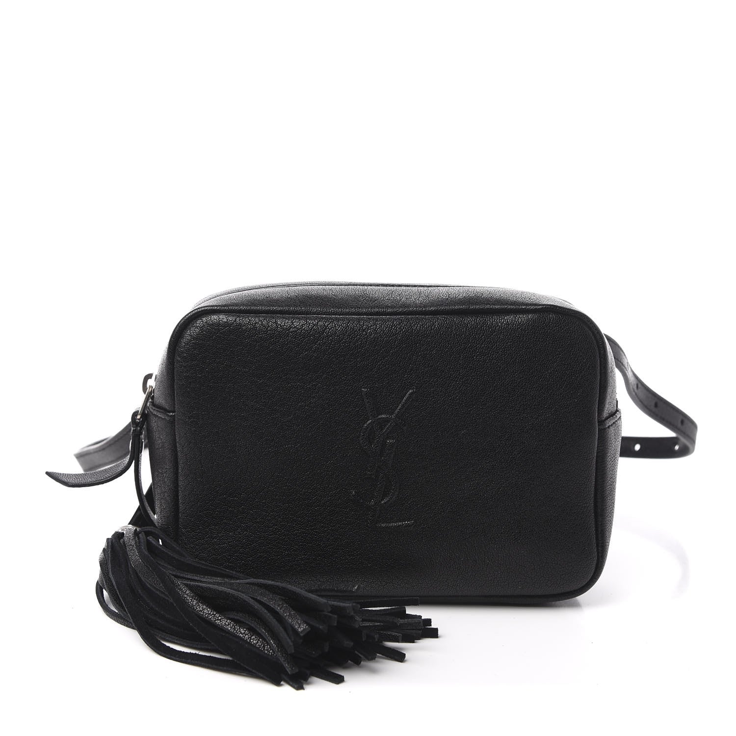 Saint Laurent Lambskin Monogram Lou Belt Bag Black 1 of 9