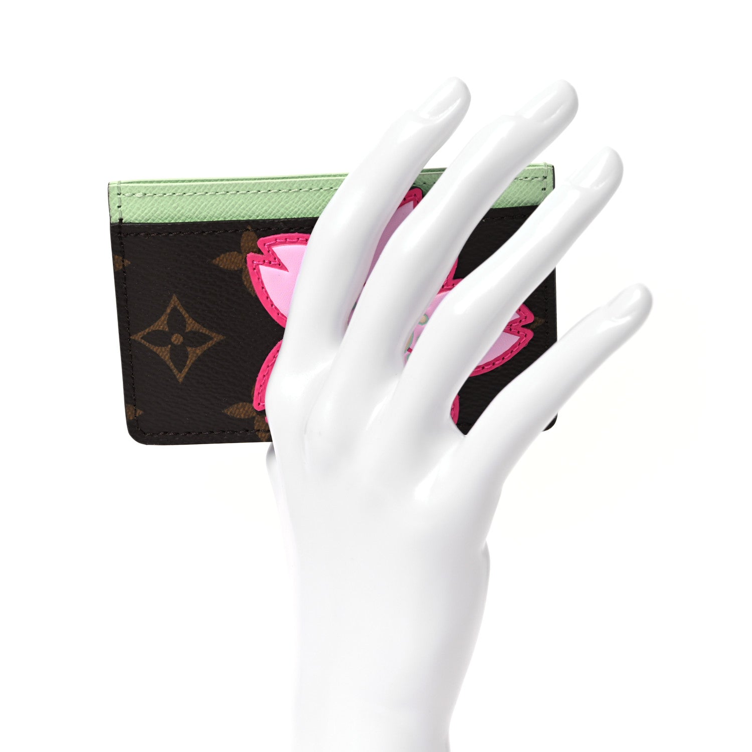 Louis Vuitton LV X TM Monogram Cherry Blossom Card Holder Sakura Brown 2 of 9