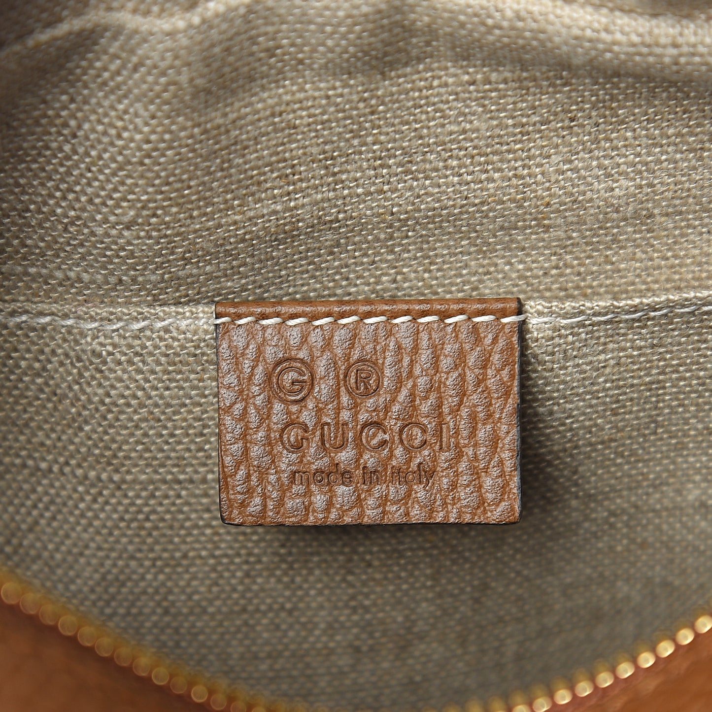 Monogram Mini Bree Messenger Bag Beige Tabacco