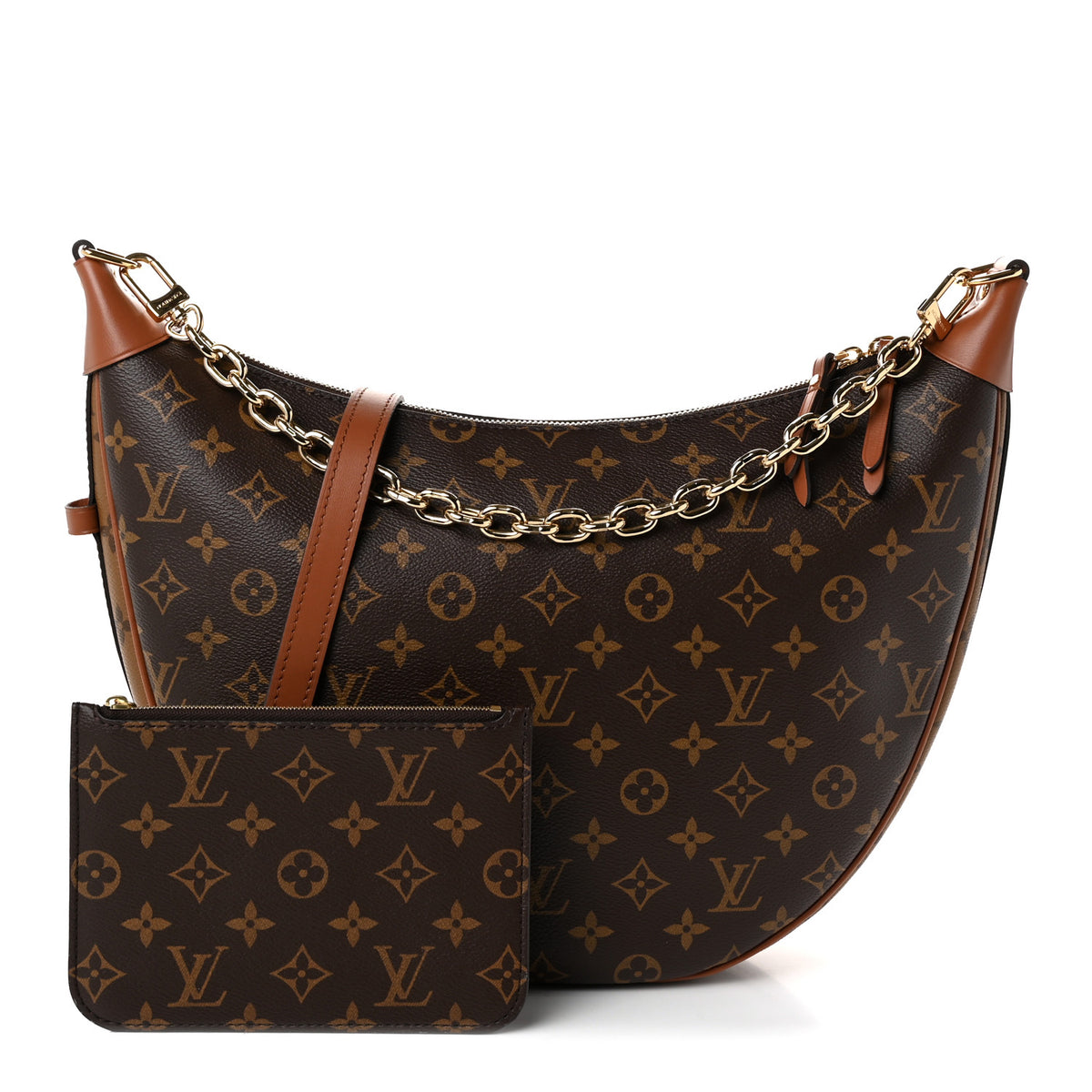 Reverse Monogram Loop Hobo