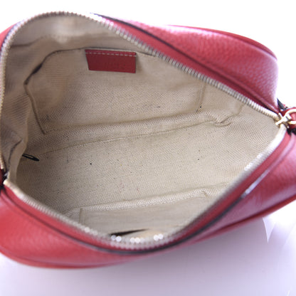 Gucci Pebbled Calfskin Small Soho Disco Bag Tabasco Red 4 of 10