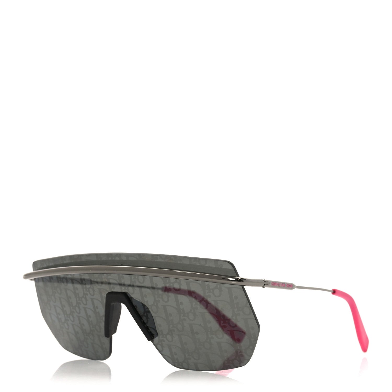 Christian Dior Metal Oblique DiorMotion M1I Mask Sunglasses Grey Pink 1 of 7