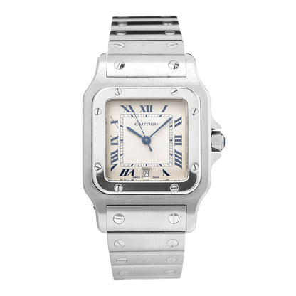 Cartier Stainless Steel 29mm Santos De Galbee Quartz Watch 1 of 6