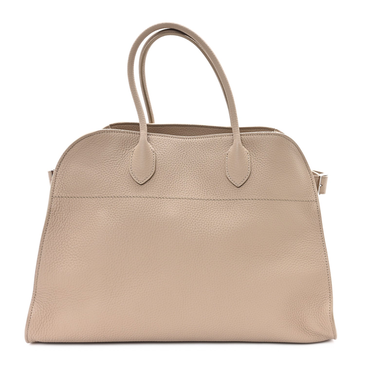 The Row Matte Grained Calfskin Soft Margaux 15 Dark Taupe 1 of 9