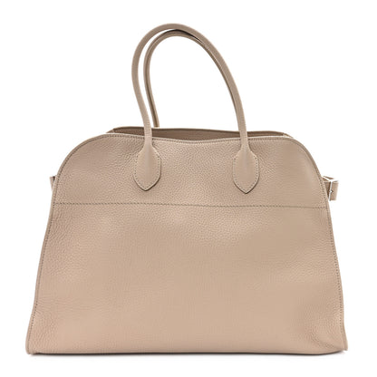 The Row Matte Grained Calfskin Soft Margaux 15 Dark Taupe 1 of 9