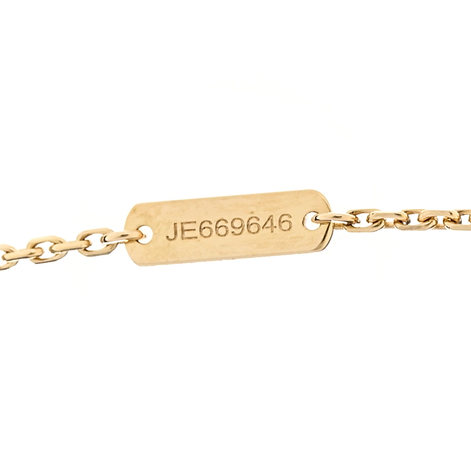 Van Cleef & Arpels 18K Yellow Gold Vintage Alhambra Pendant Necklace 7 of 8