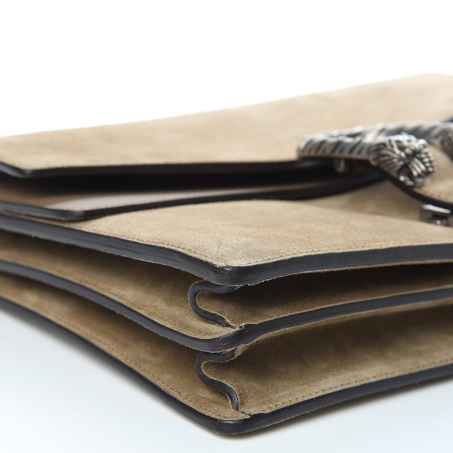 Suede Medium Dionysus Shoulder Bag Taupe