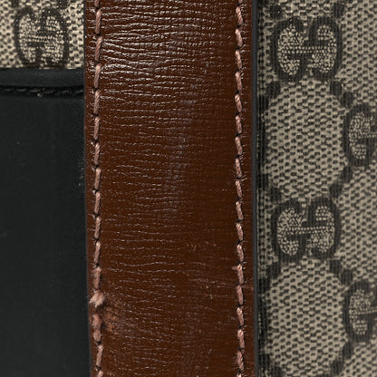 Gucci GG Supreme Monogram Azalea Calfskin Retro Interlocking G Small Savoy Cabin Trolley Beige Ebony Brown Sugar 11 of 15