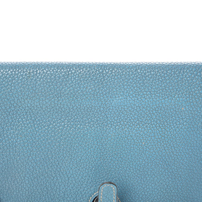 Hermes Togo Dogon Duo Wallet Blue Jean 20 of 24