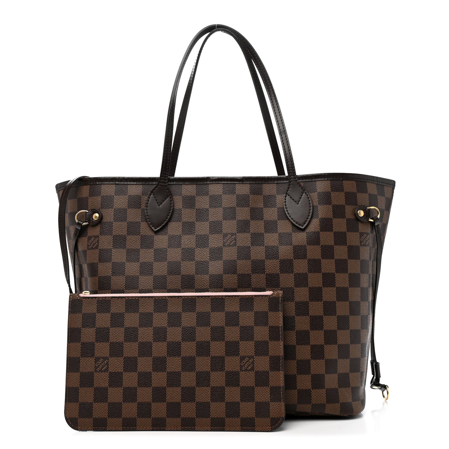 Damier Ebene Neo Neverfull MM Rose Ballerine