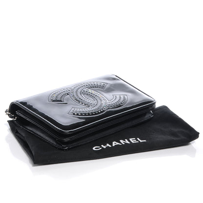 Chanel Patent Strass Wallet On Chain Black 4 of 8