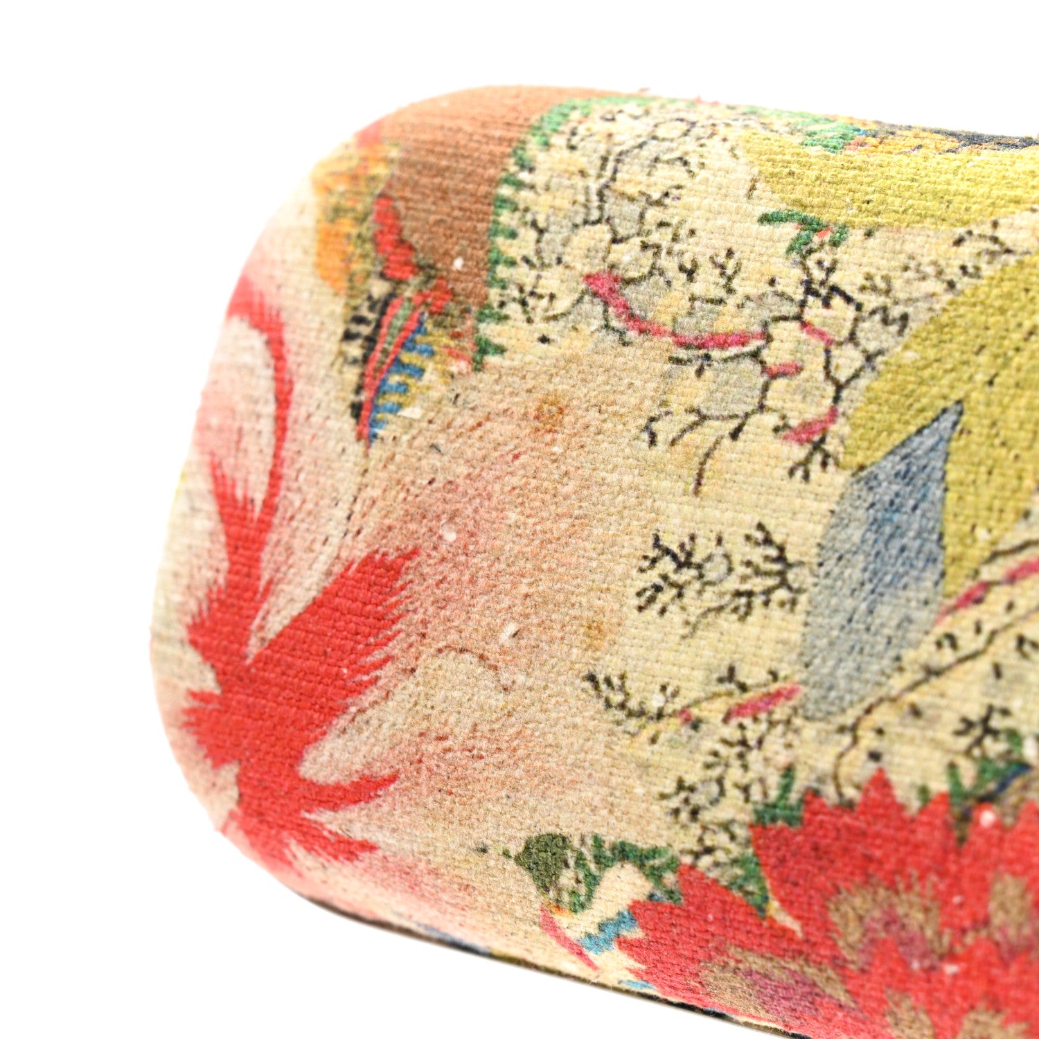 Alexander McQueen Printed Canvas Floral Knuckle Box Clutch Red 10 of 11