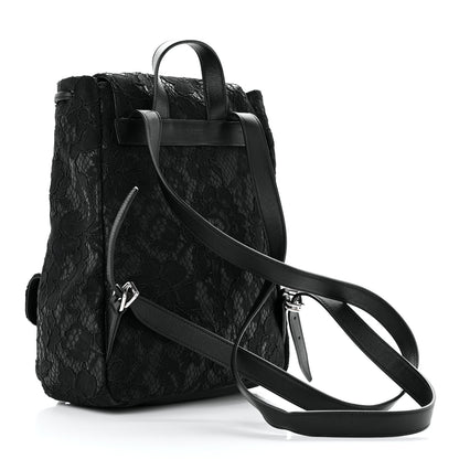 Saint Laurent Lace Calfskin Festival Backpack Black 3 of 14