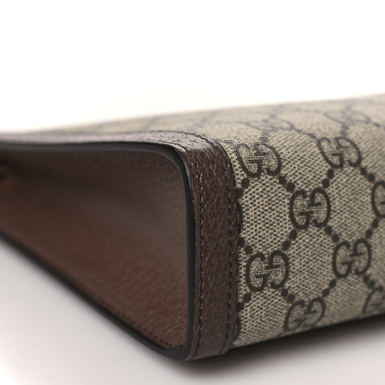 Gucci GG Supreme Monogram Web Ophidia Pouch Brown 8 of 9