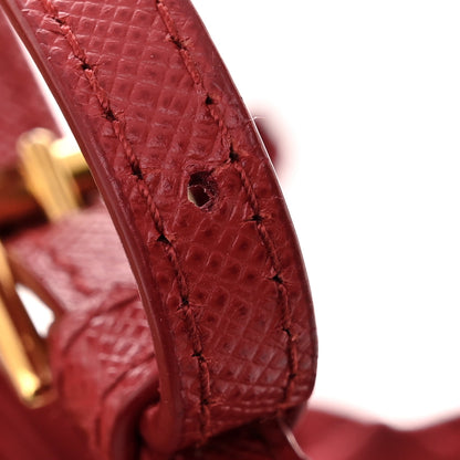 Prada Saffiano Tessuto Nylon Mini Bucket Crossbody Bag Fuoco 14 of 14