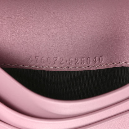 Gucci Calfskin Queen Margaret Card Case Wallet Sugar Pink Hibiscus Red Mystic White 7 of 13
