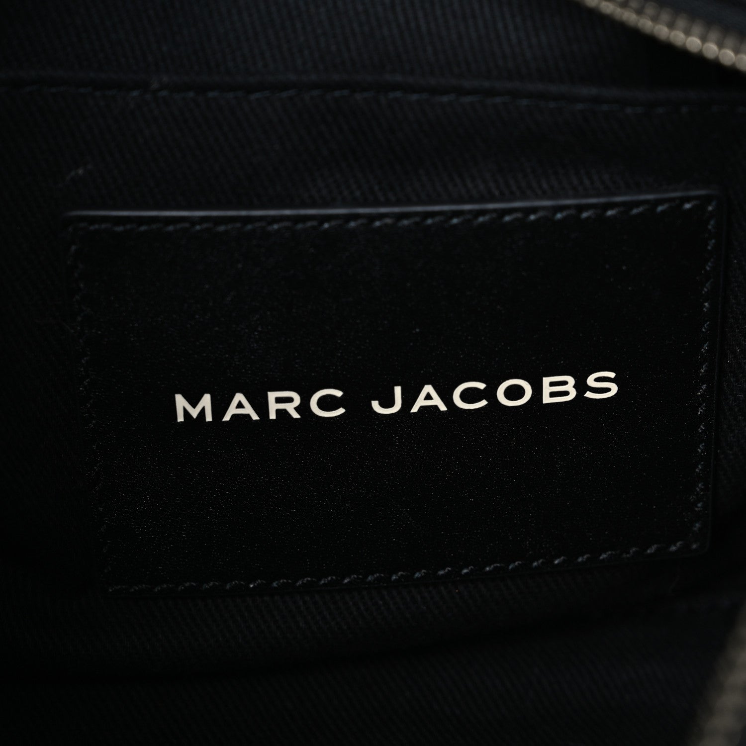 Marc Jacobs Calfskin Striped Small The Traveler Tote Bag Black White 6 of 11