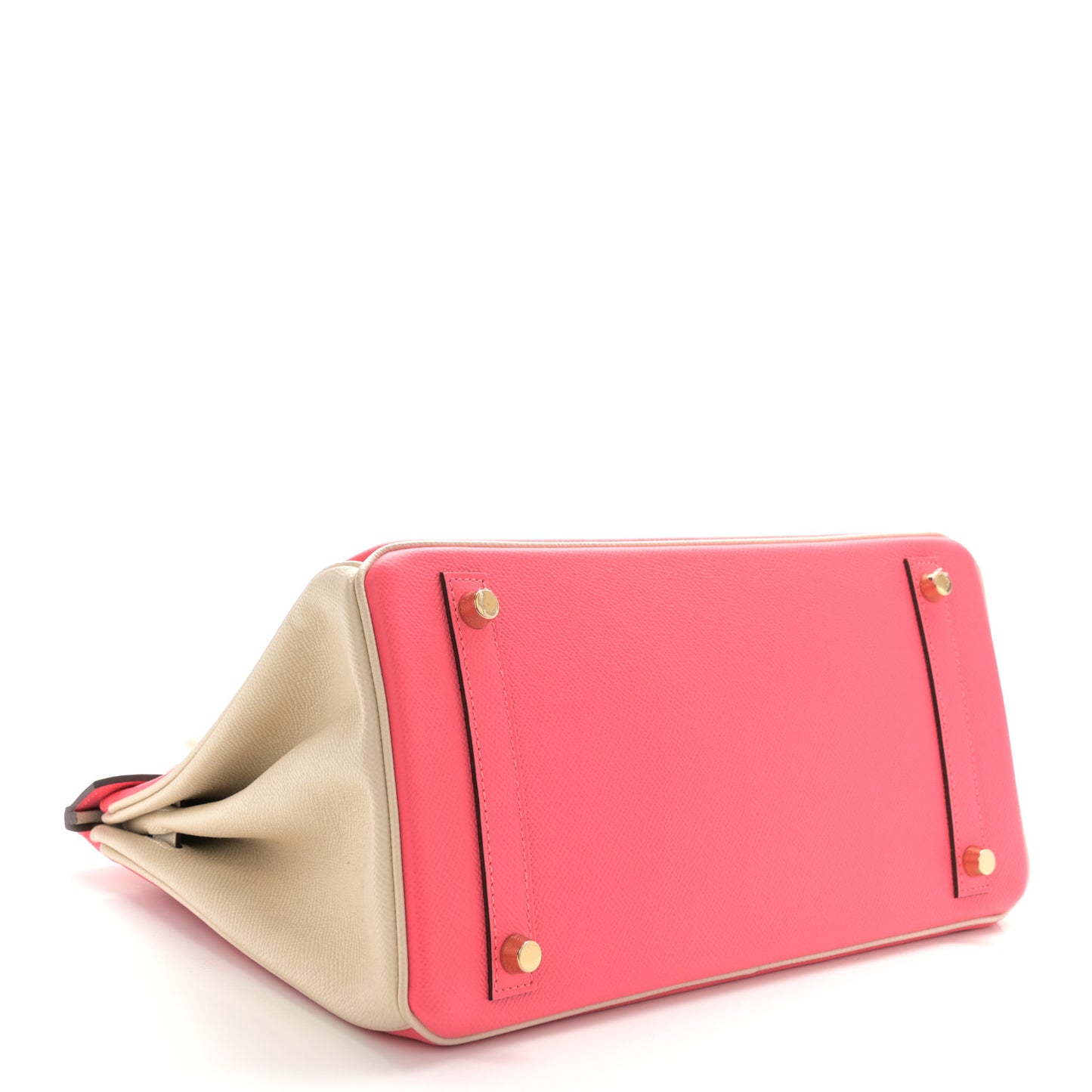 Epsom Horseshoe Birkin 30 Rose Azalee Craie