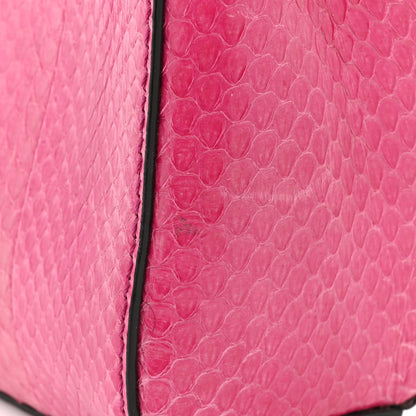 Jimmy Choo Snakeskin Varenne Top Handle Pink 10 of 12