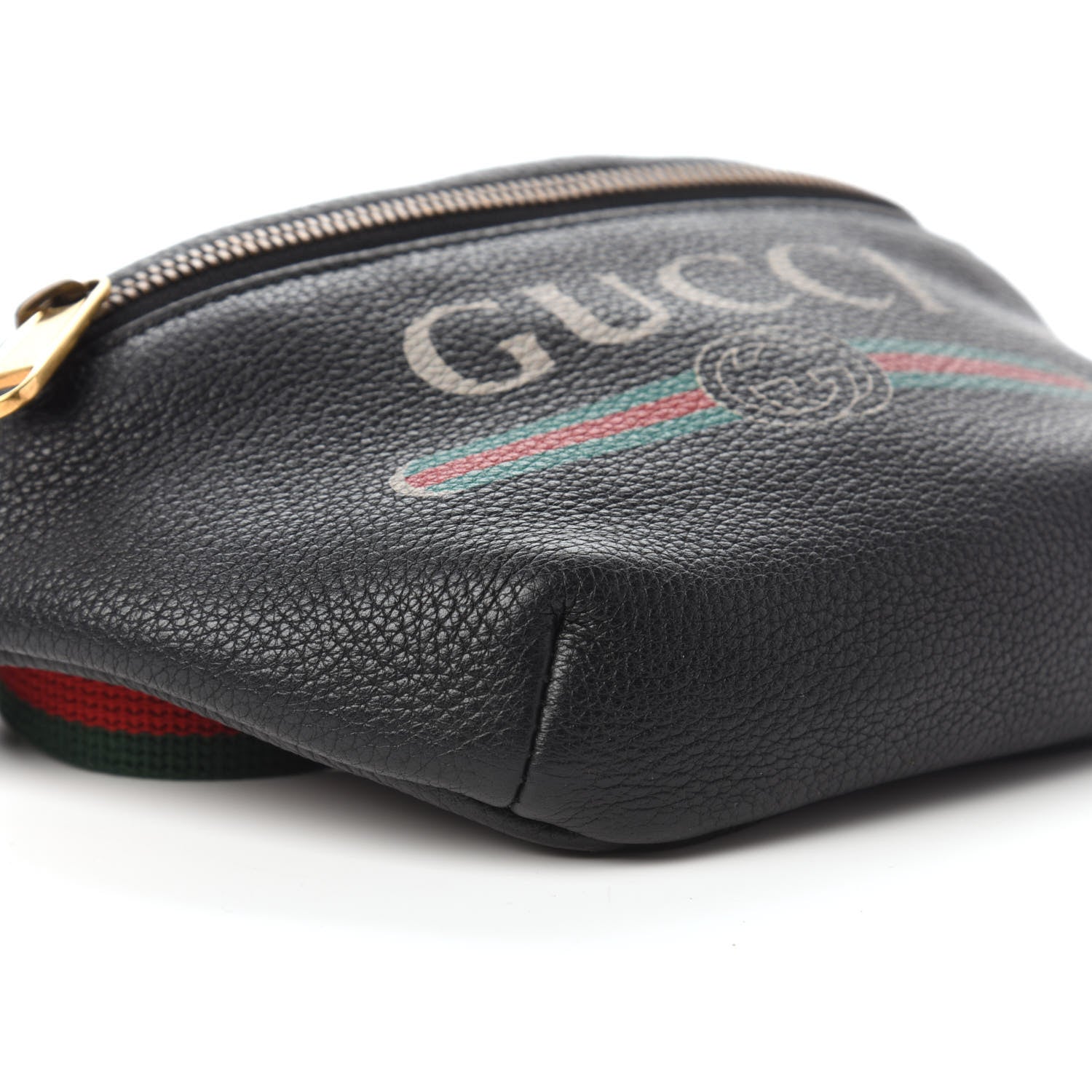 Gucci Grained Calfskin Small Logo Belt Bag Black 6 of 10