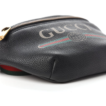 Gucci Grained Calfskin Small Logo Belt Bag Black 6 of 10