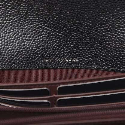 Chanel Caviar Quilted Large Gusset Flap Wallet Black 6 of 8