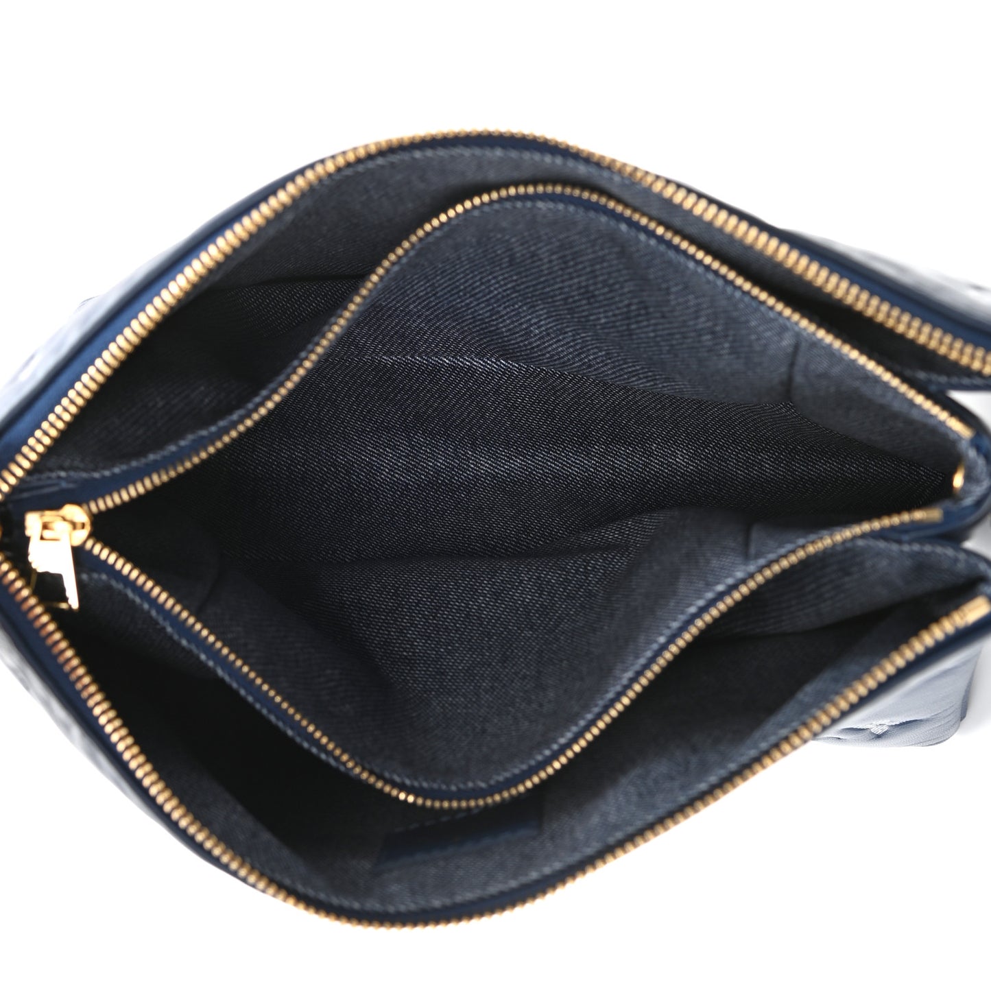 Lambskin Embossed Monogram Coussin PM Denim Blue