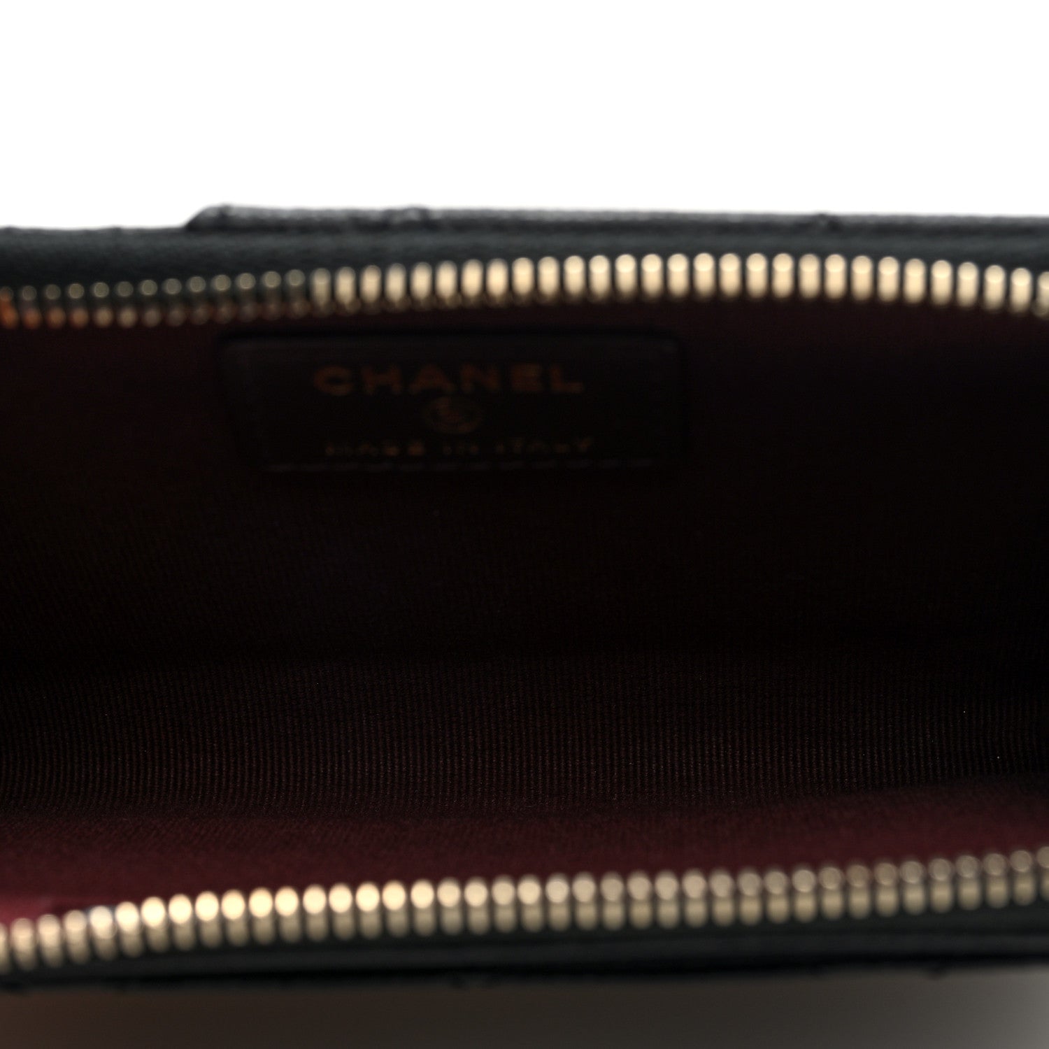 Chanel Caviar Quilted CC Zip Around Card Holder Black 5 of 8