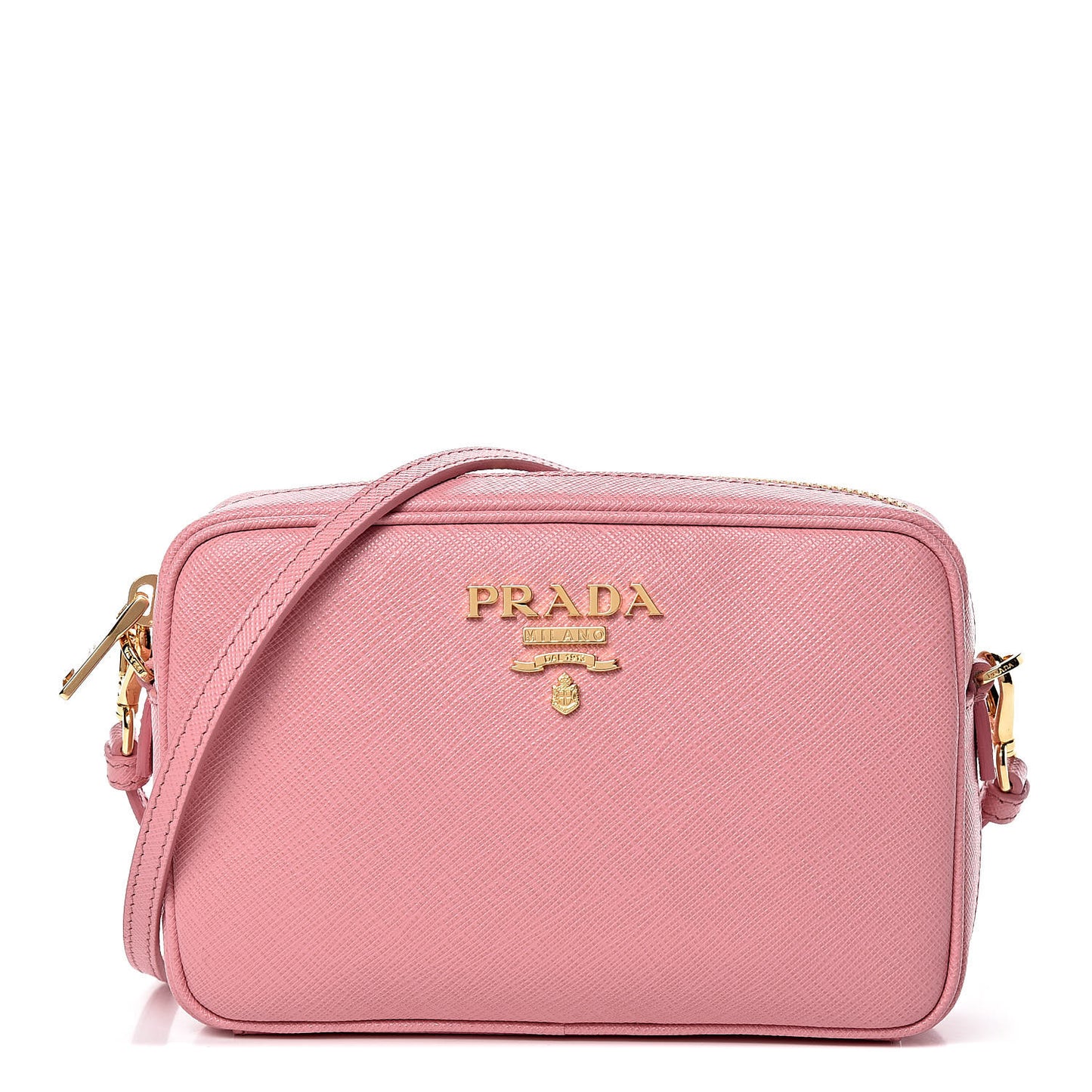 Saffiano Lux Small Camera Crossbody Bag Petalo